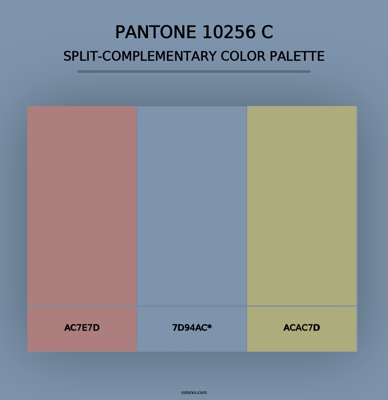 PANTONE 10256 C - Split-Complementary Color Palette