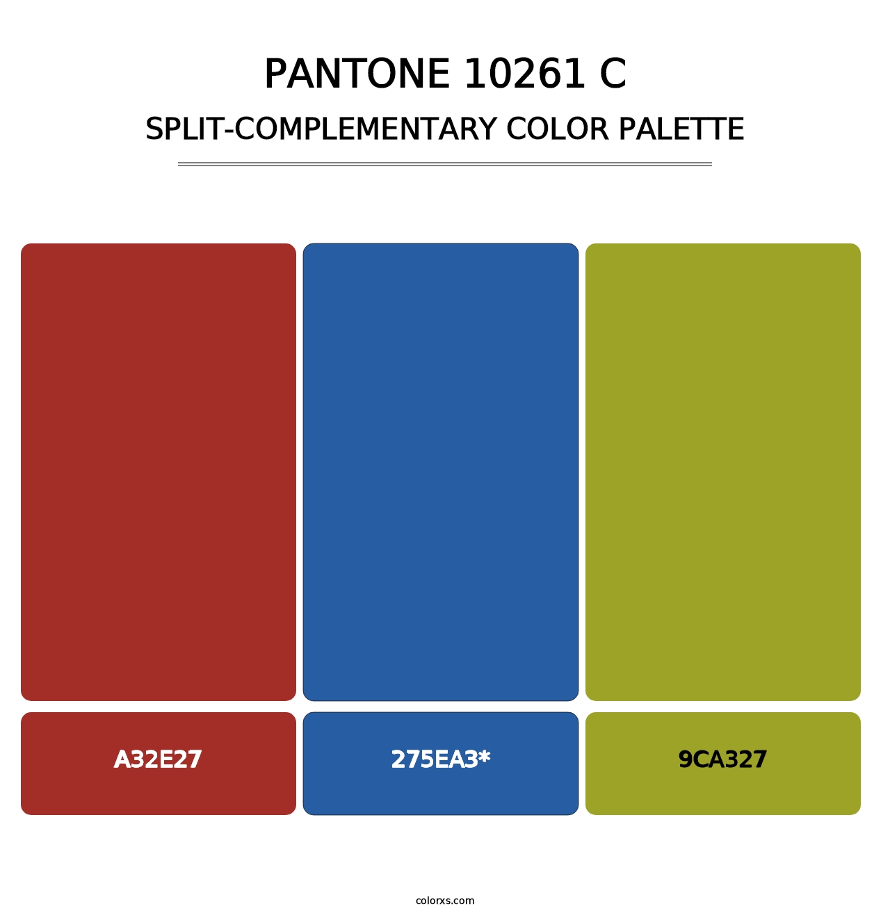 PANTONE 10261 C - Split-Complementary Color Palette