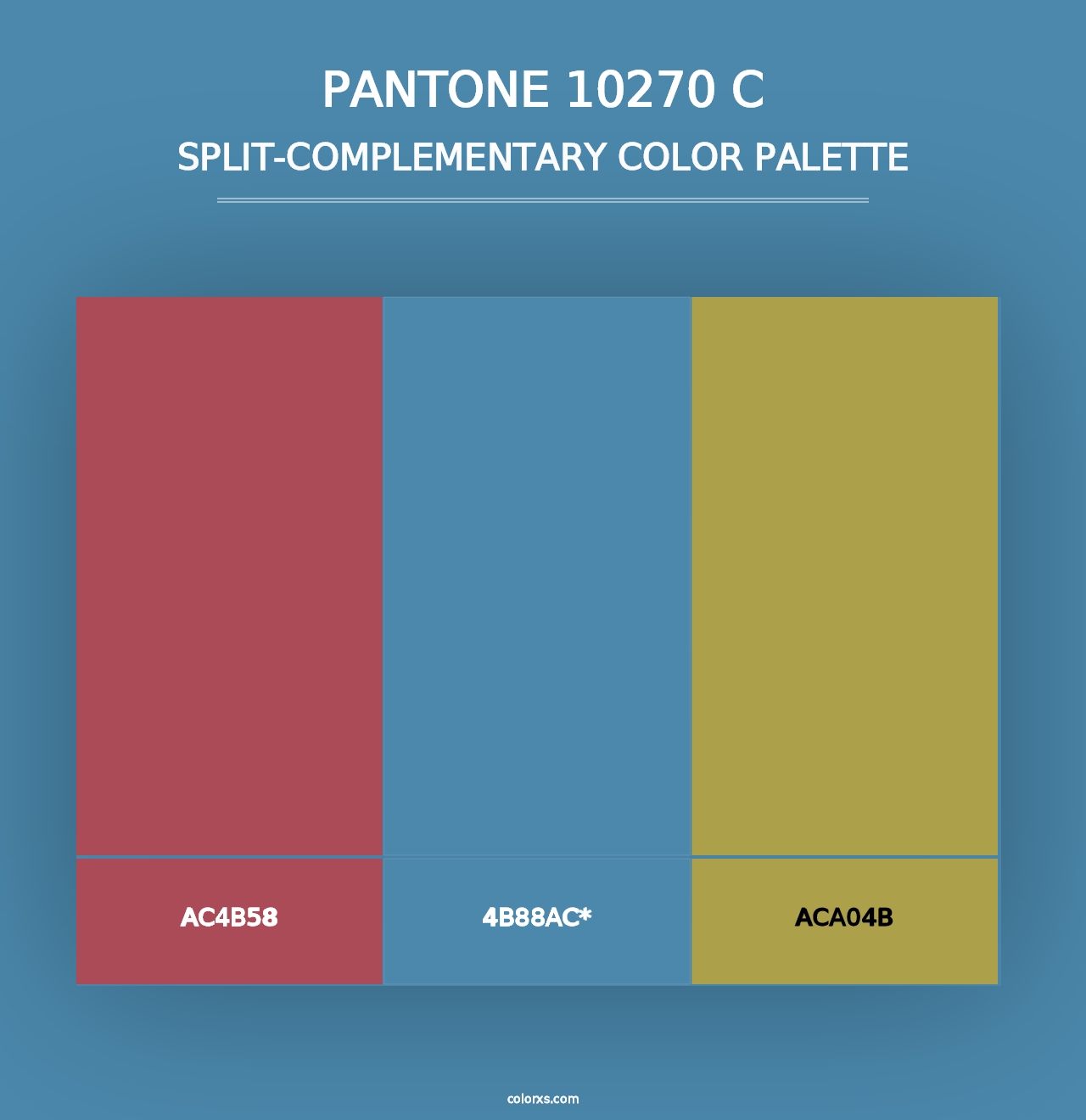 PANTONE 10270 C - Split-Complementary Color Palette