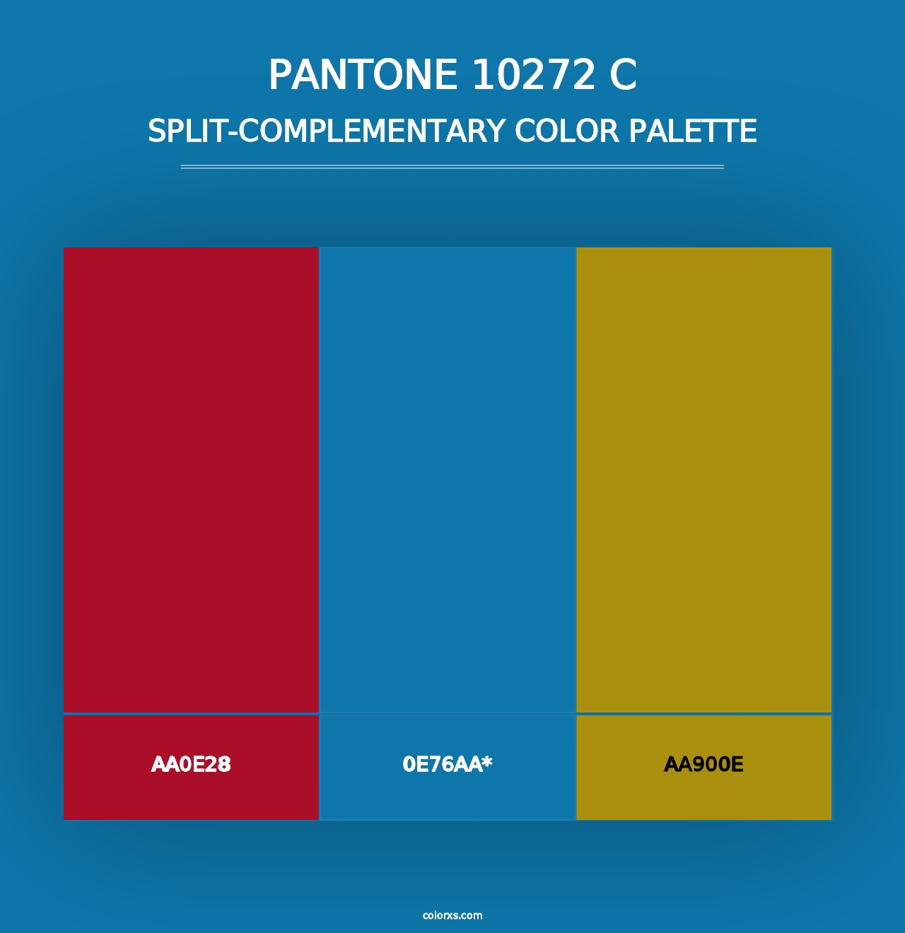 PANTONE 10272 C - Split-Complementary Color Palette