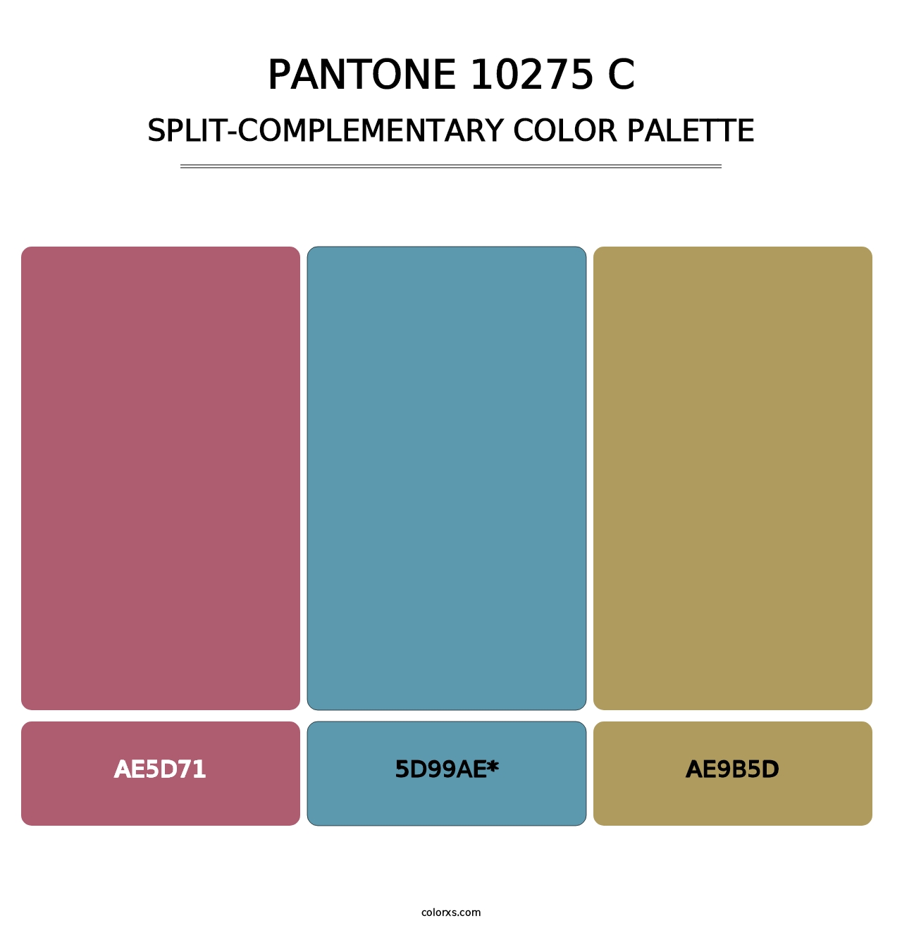 PANTONE 10275 C - Split-Complementary Color Palette