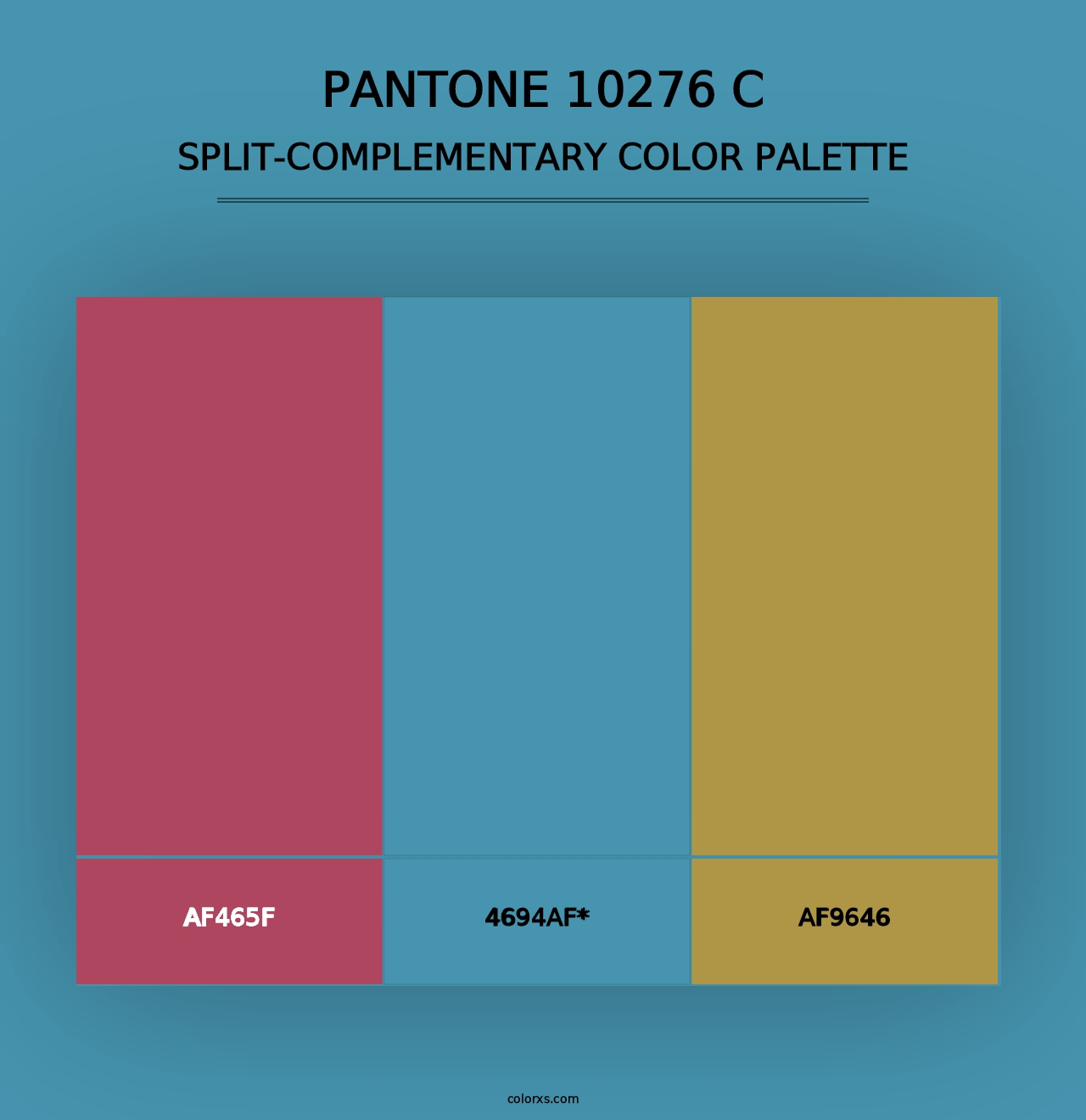 PANTONE 10276 C - Split-Complementary Color Palette