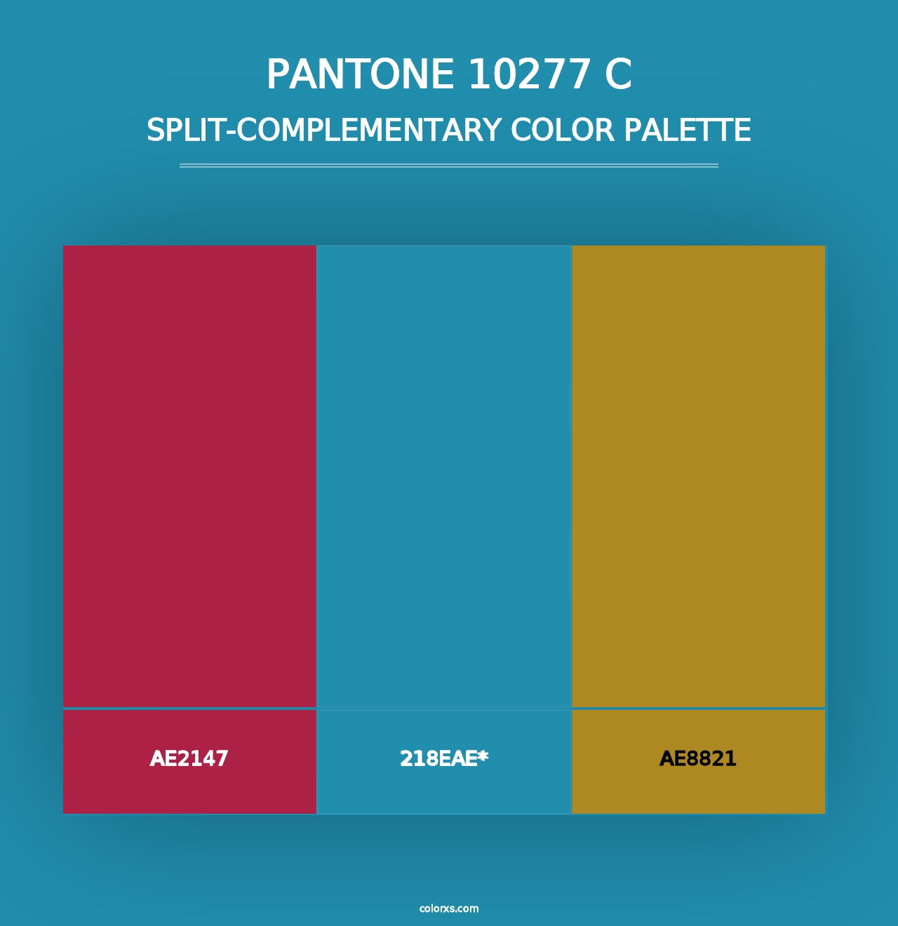 PANTONE 10277 C - Split-Complementary Color Palette