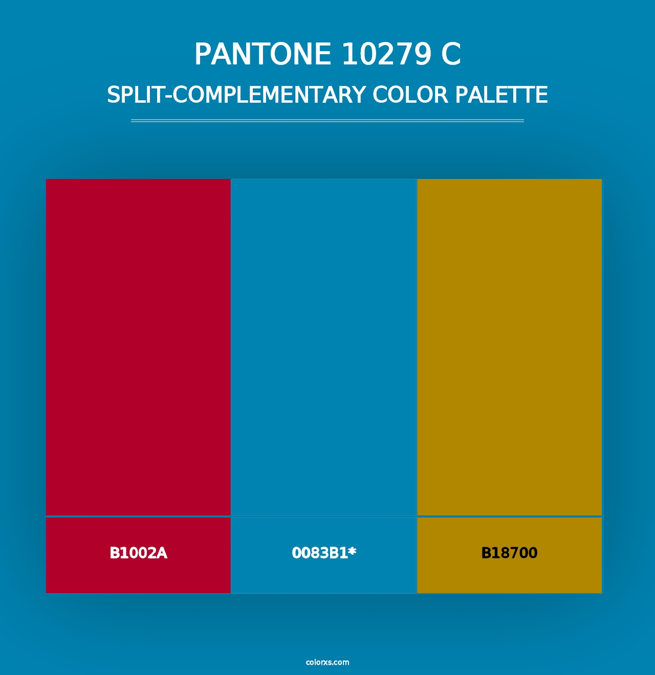 PANTONE 10279 C - Split-Complementary Color Palette