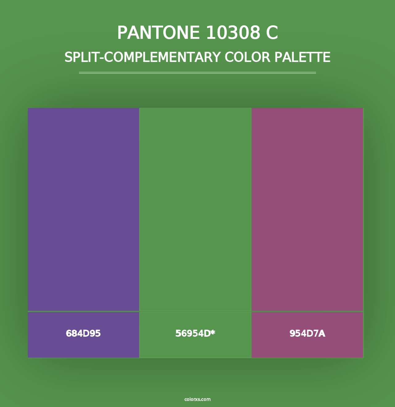 PANTONE 10308 C - Split-Complementary Color Palette