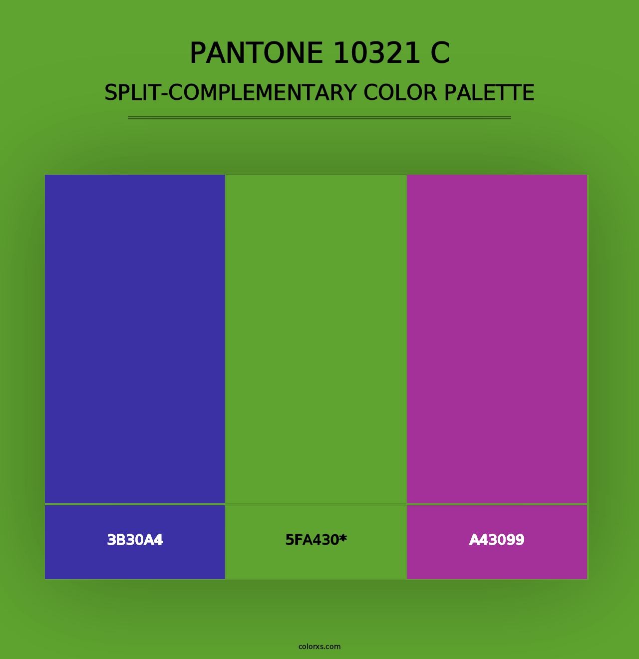 PANTONE 10321 C - Split-Complementary Color Palette