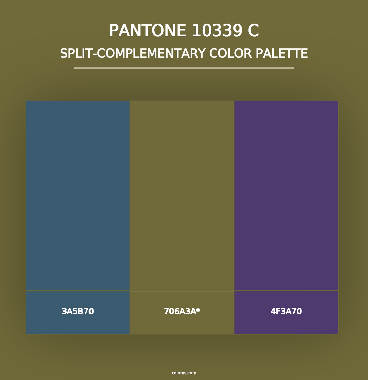 PANTONE 10339 C - Split-Complementary Color Palette