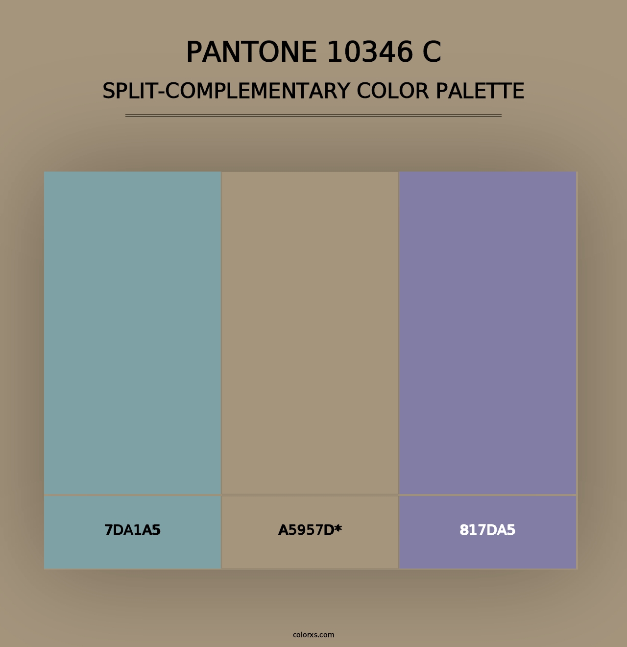 PANTONE 10346 C - Split-Complementary Color Palette