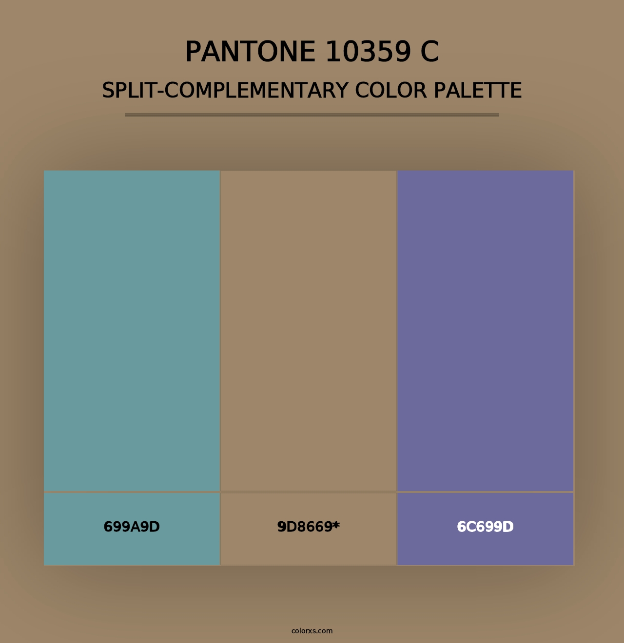 PANTONE 10359 C - Split-Complementary Color Palette