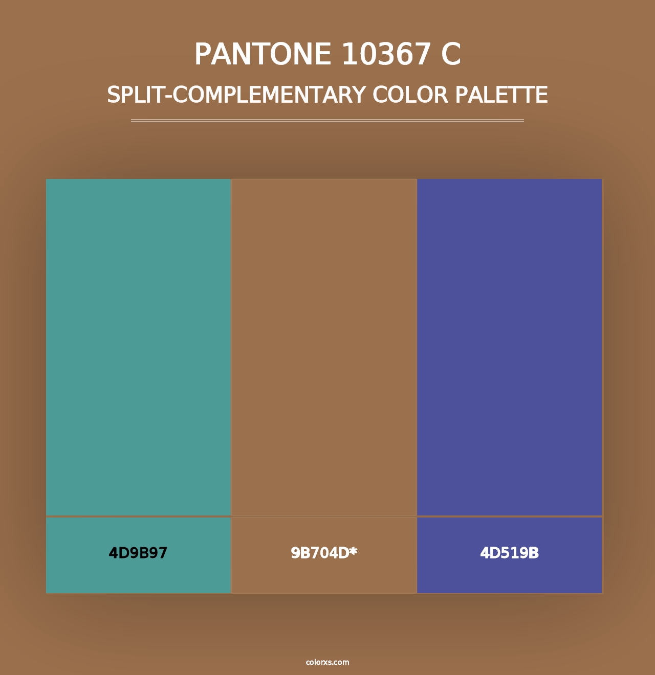 PANTONE 10367 C - Split-Complementary Color Palette