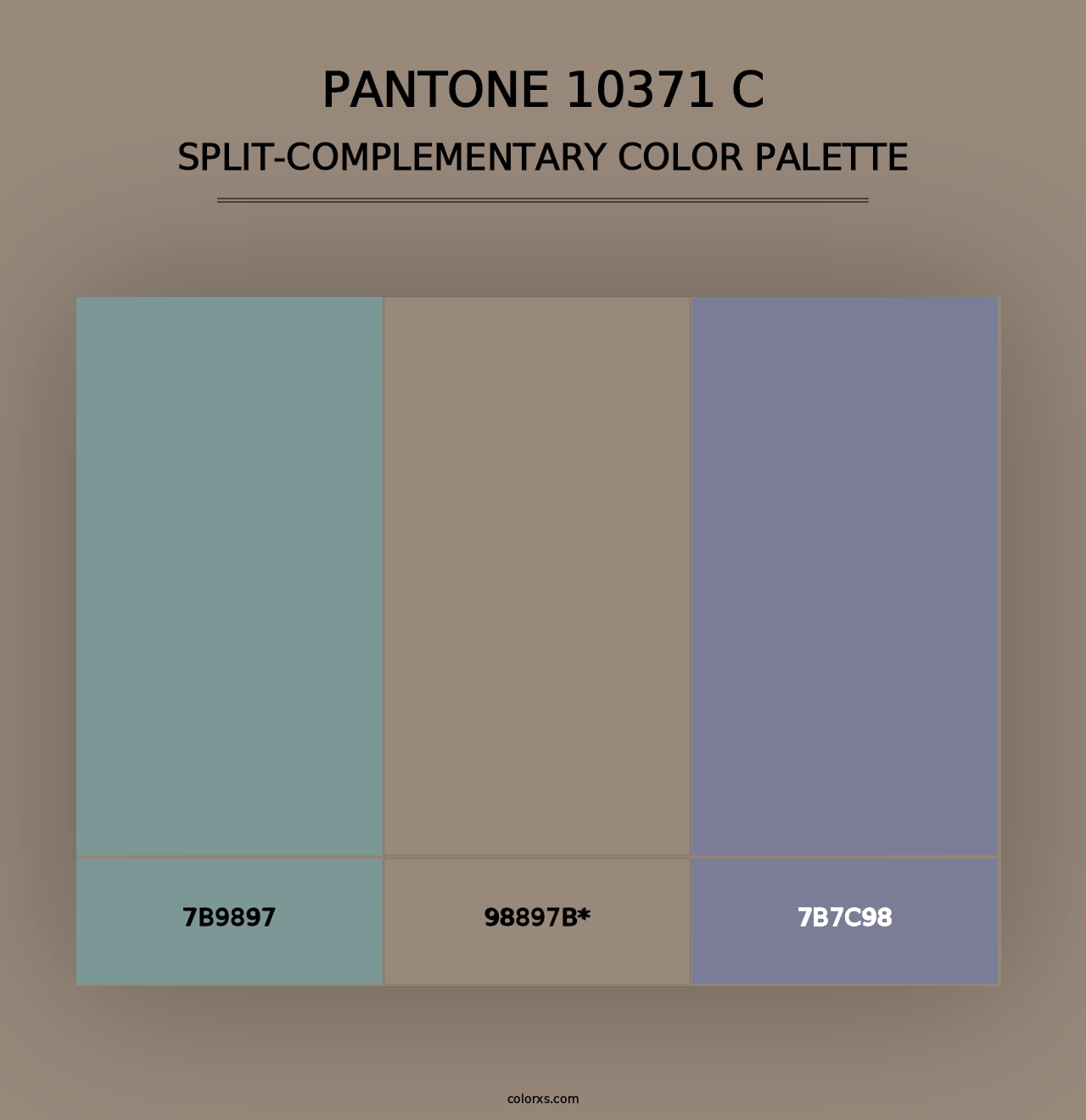 PANTONE 10371 C - Split-Complementary Color Palette