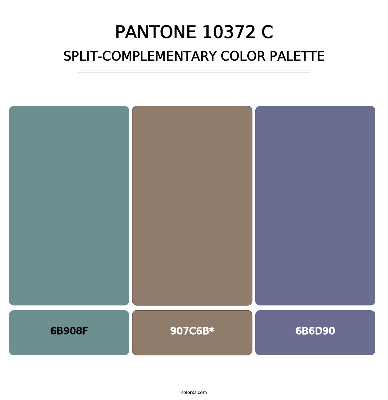 PANTONE 10372 C - Split-Complementary Color Palette