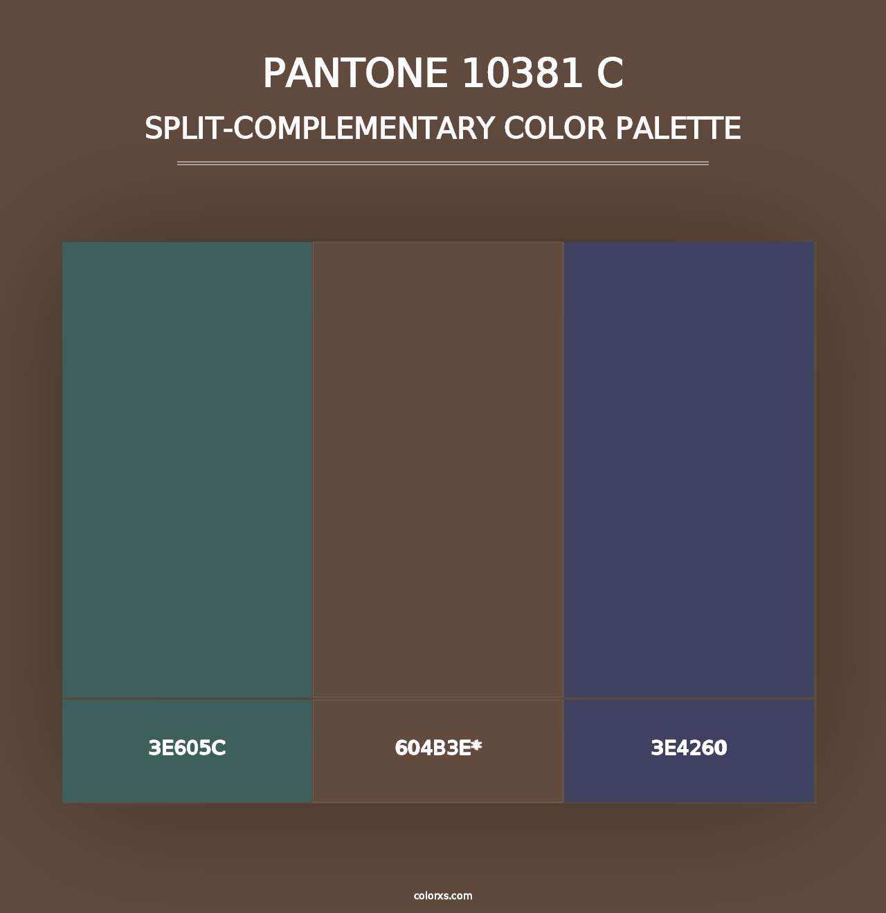 PANTONE 10381 C - Split-Complementary Color Palette