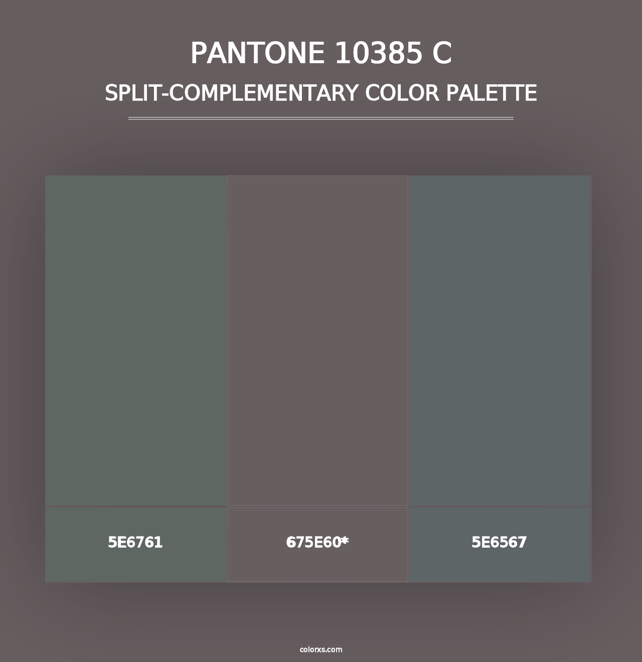 PANTONE 10385 C - Split-Complementary Color Palette