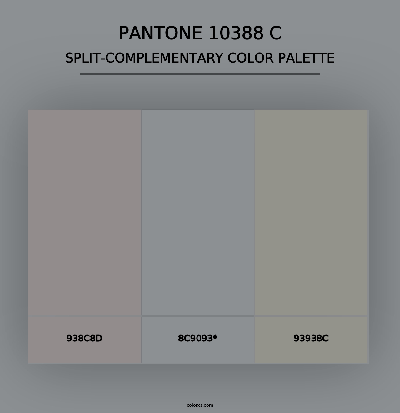 PANTONE 10388 C - Split-Complementary Color Palette