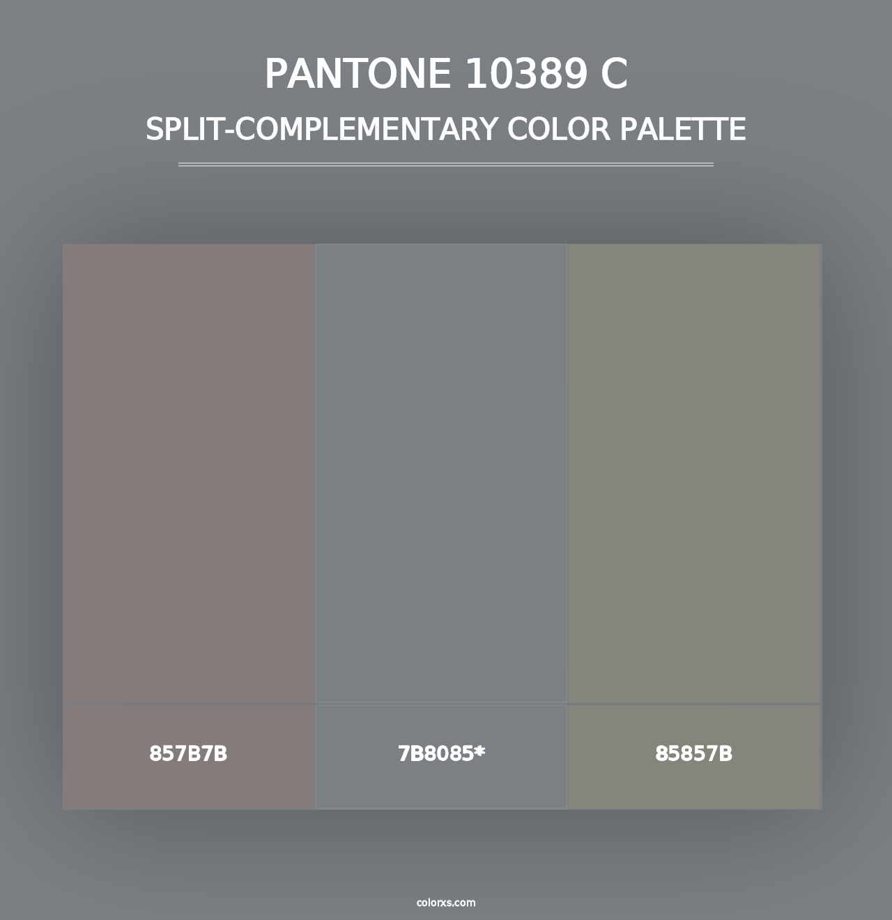 PANTONE 10389 C - Split-Complementary Color Palette