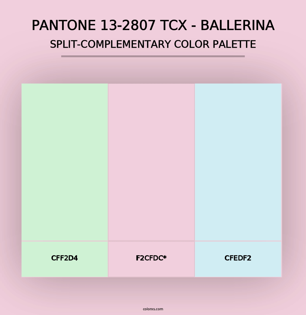 PANTONE 13-2807 TCX - Ballerina - Split-Complementary Color Palette