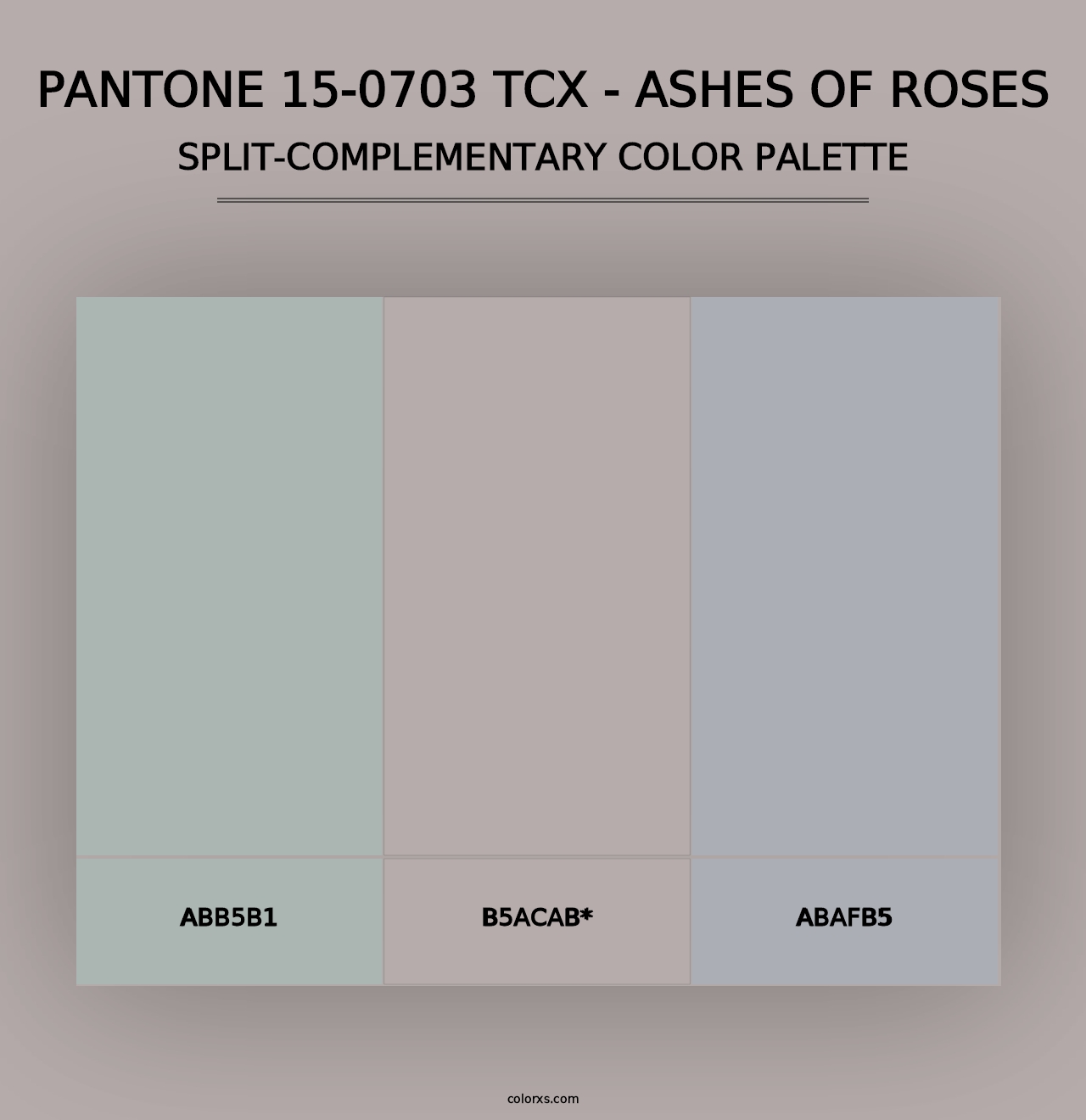 PANTONE 15-0703 TCX - Ashes of Roses - Split-Complementary Color Palette