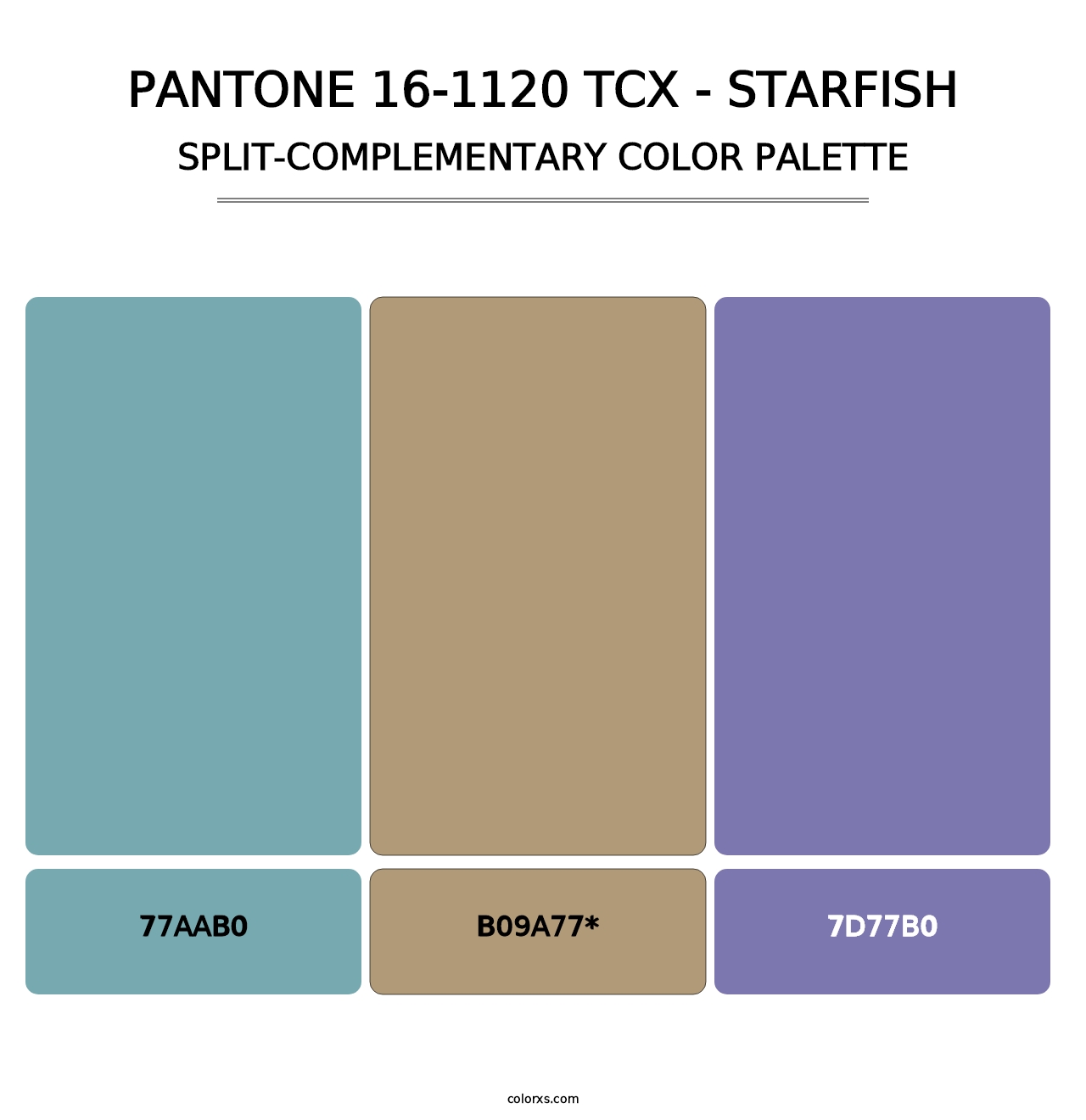 PANTONE 16-1120 TCX - Starfish - Split-Complementary Color Palette