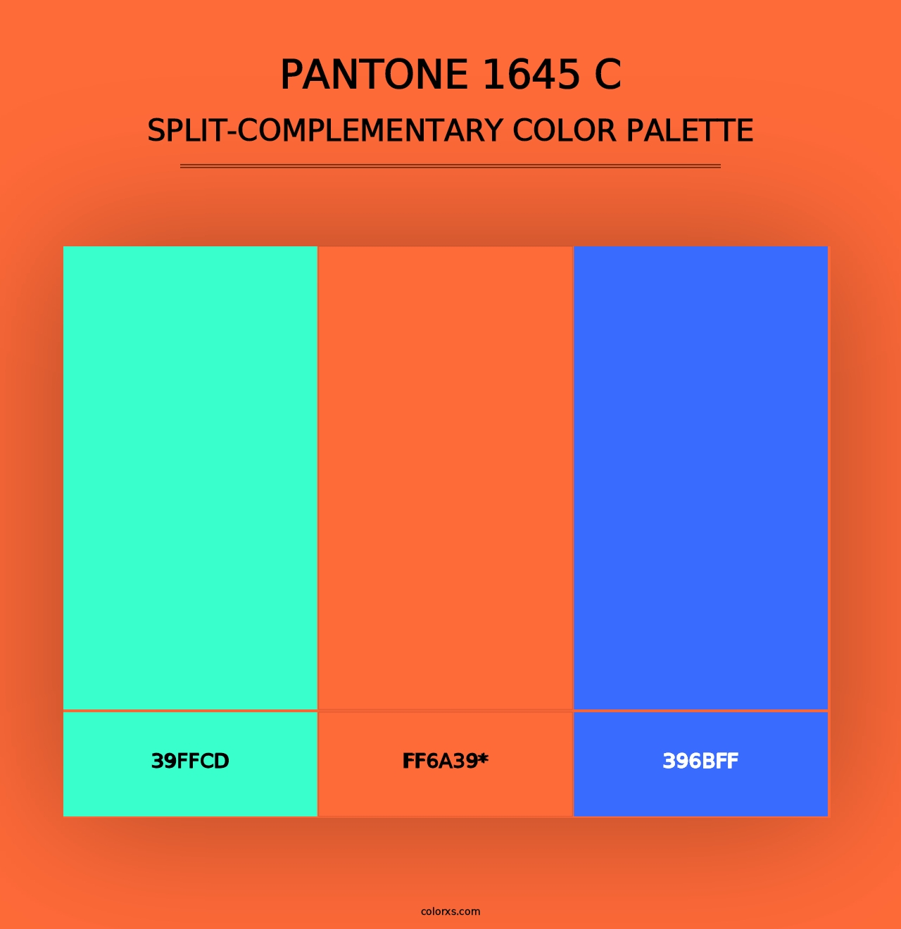 PANTONE 1645 C - Split-Complementary Color Palette