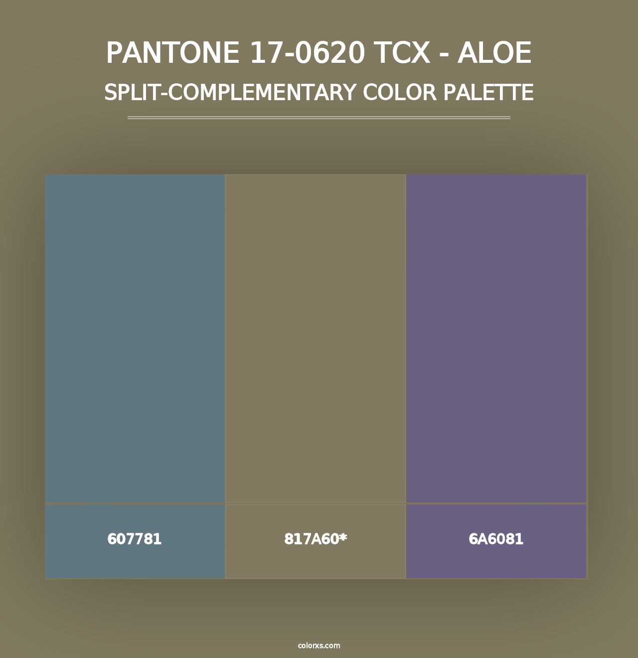 PANTONE 17-0620 TCX - Aloe - Split-Complementary Color Palette