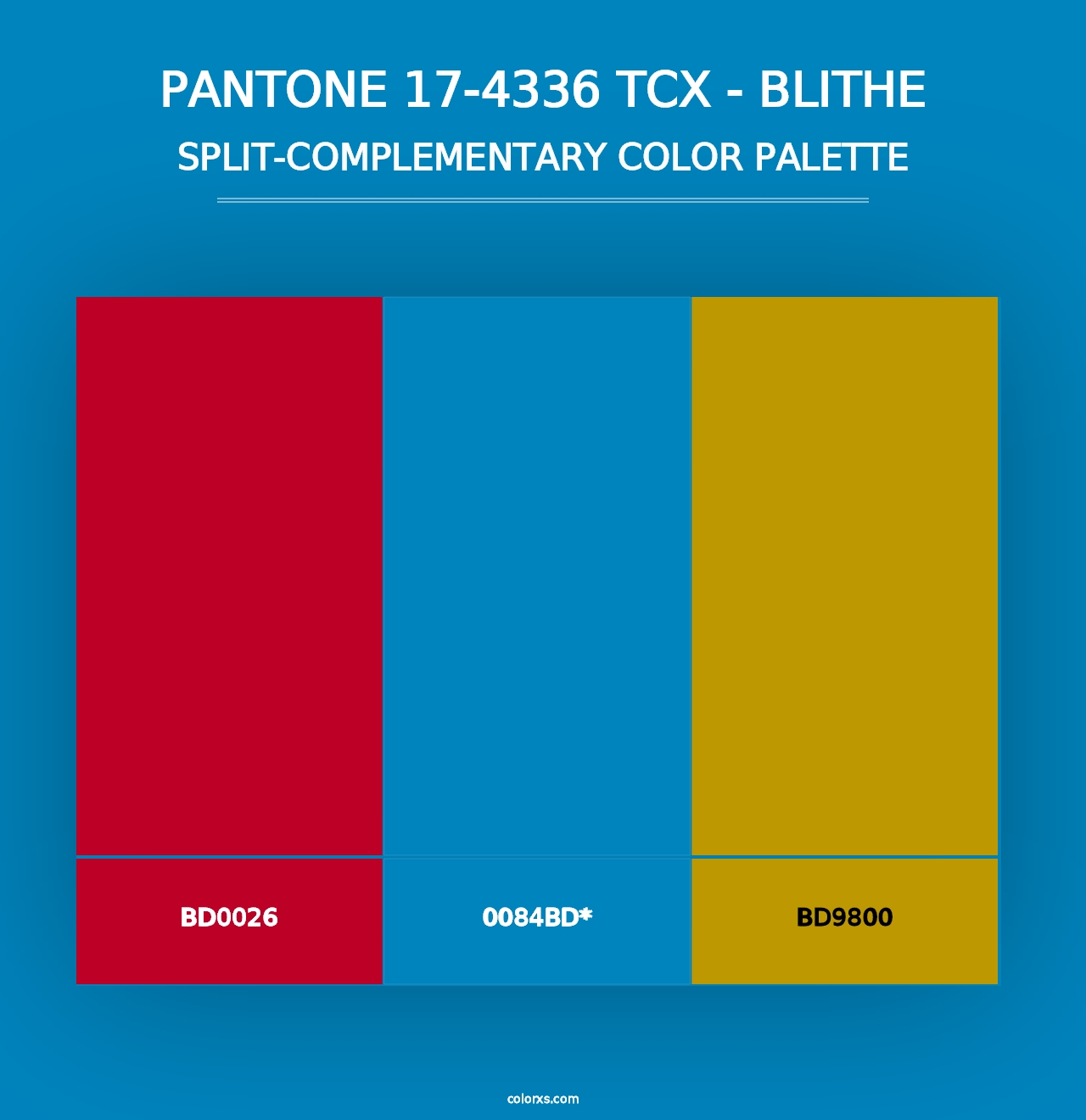 PANTONE 17-4336 TCX - Blithe - Split-Complementary Color Palette