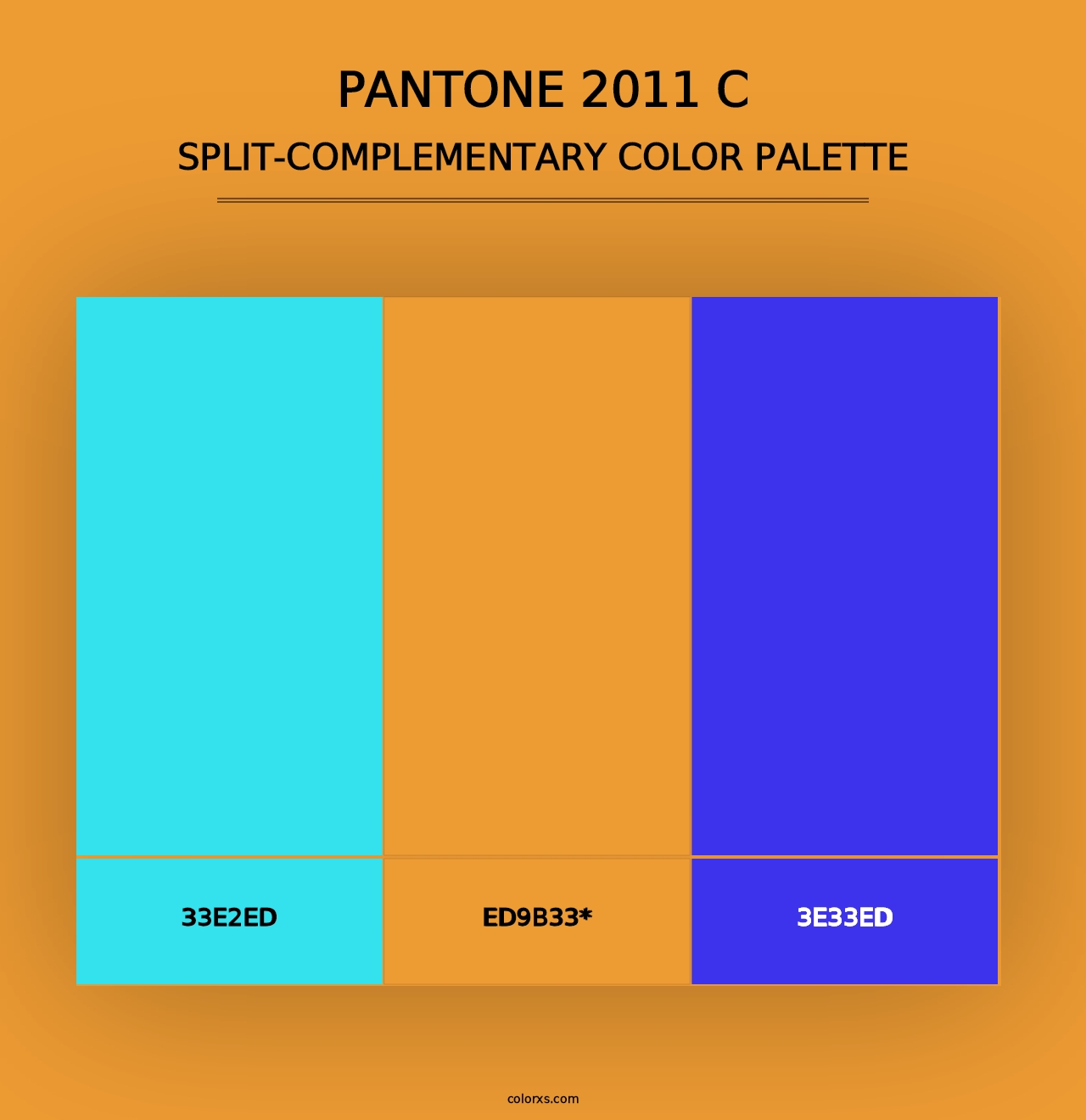 PANTONE 2011 C - Split-Complementary Color Palette