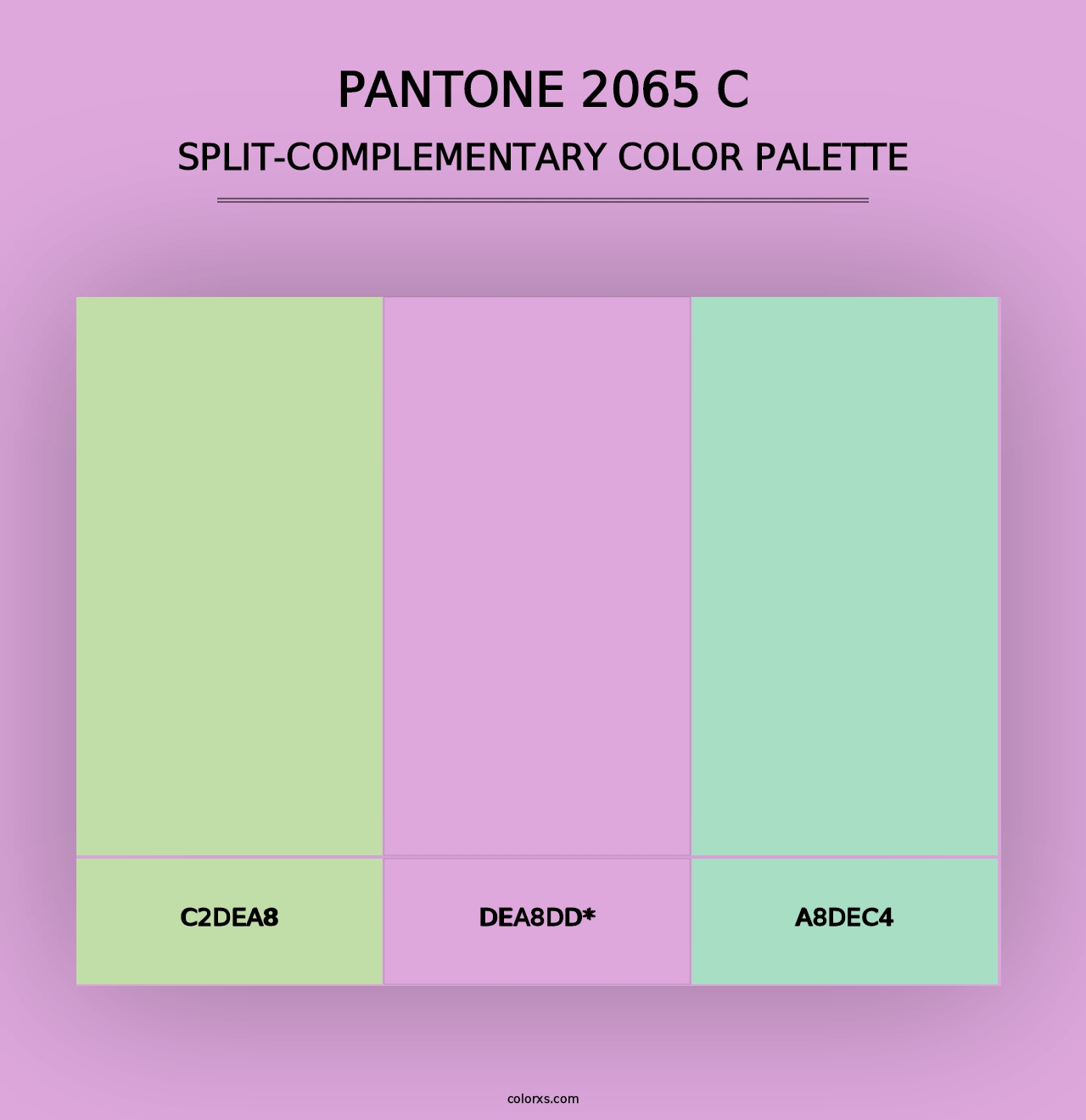 PANTONE 2065 C - Split-Complementary Color Palette