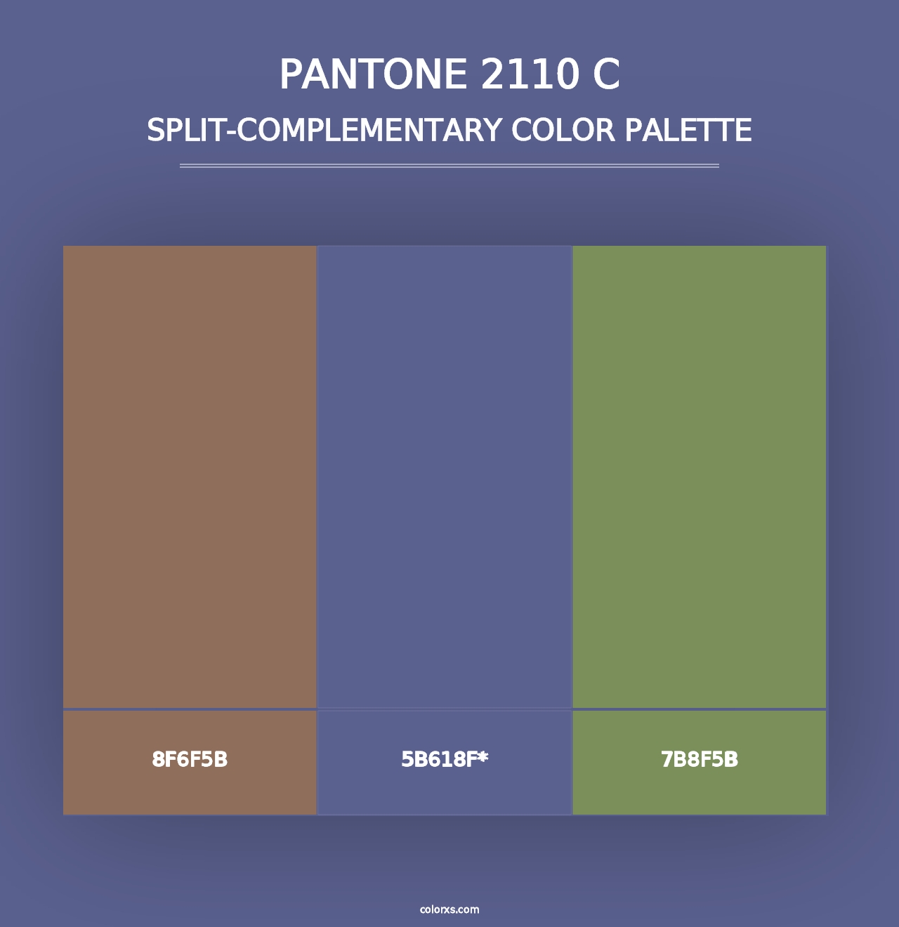 PANTONE 2110 C - Split-Complementary Color Palette