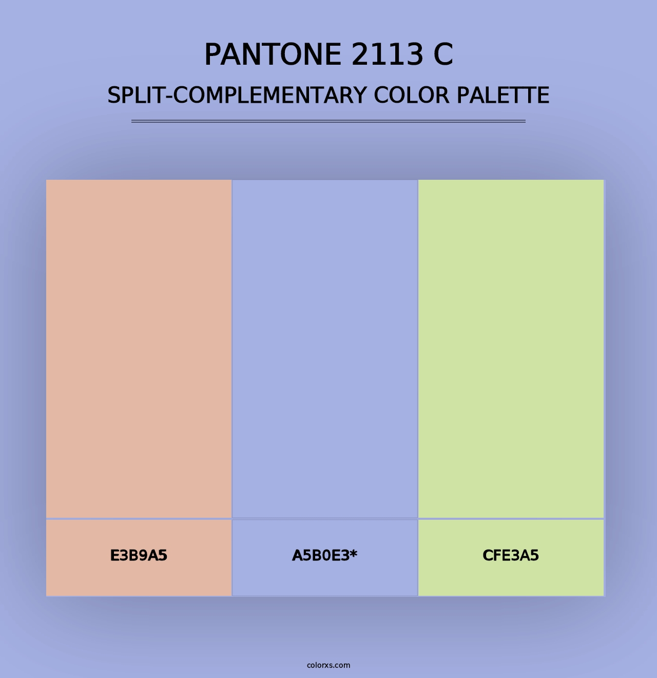 PANTONE 2113 C - Split-Complementary Color Palette