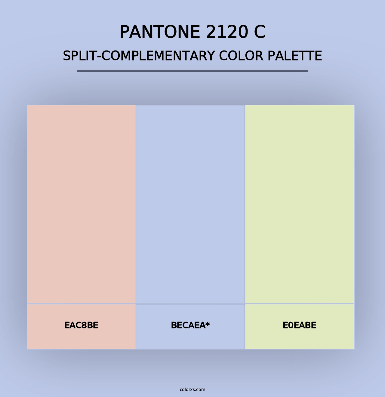 PANTONE 2120 C - Split-Complementary Color Palette