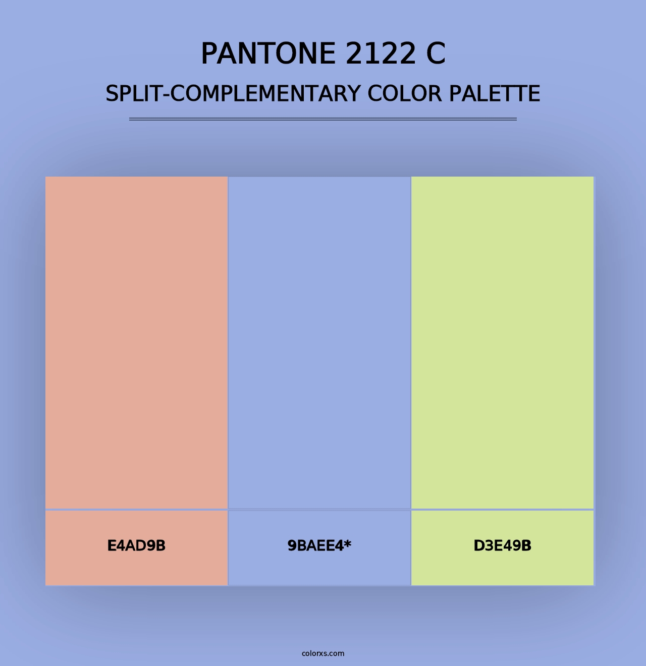 PANTONE 2122 C - Split-Complementary Color Palette