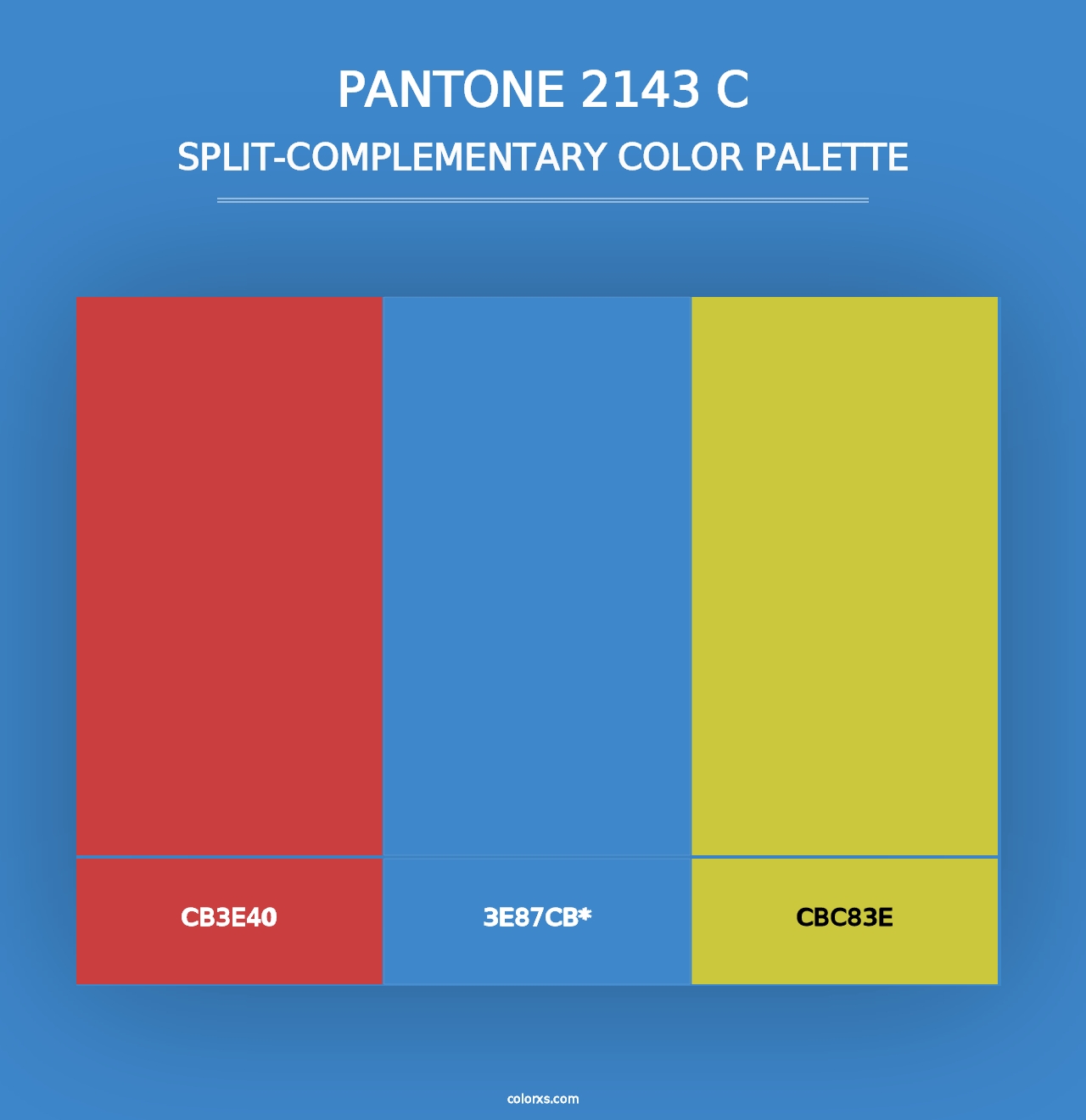 PANTONE 2143 C - Split-Complementary Color Palette