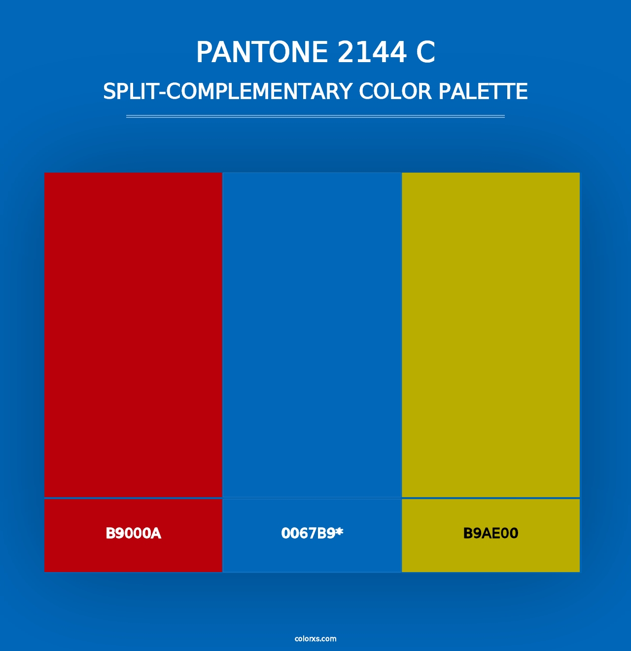 PANTONE 2144 C - Split-Complementary Color Palette