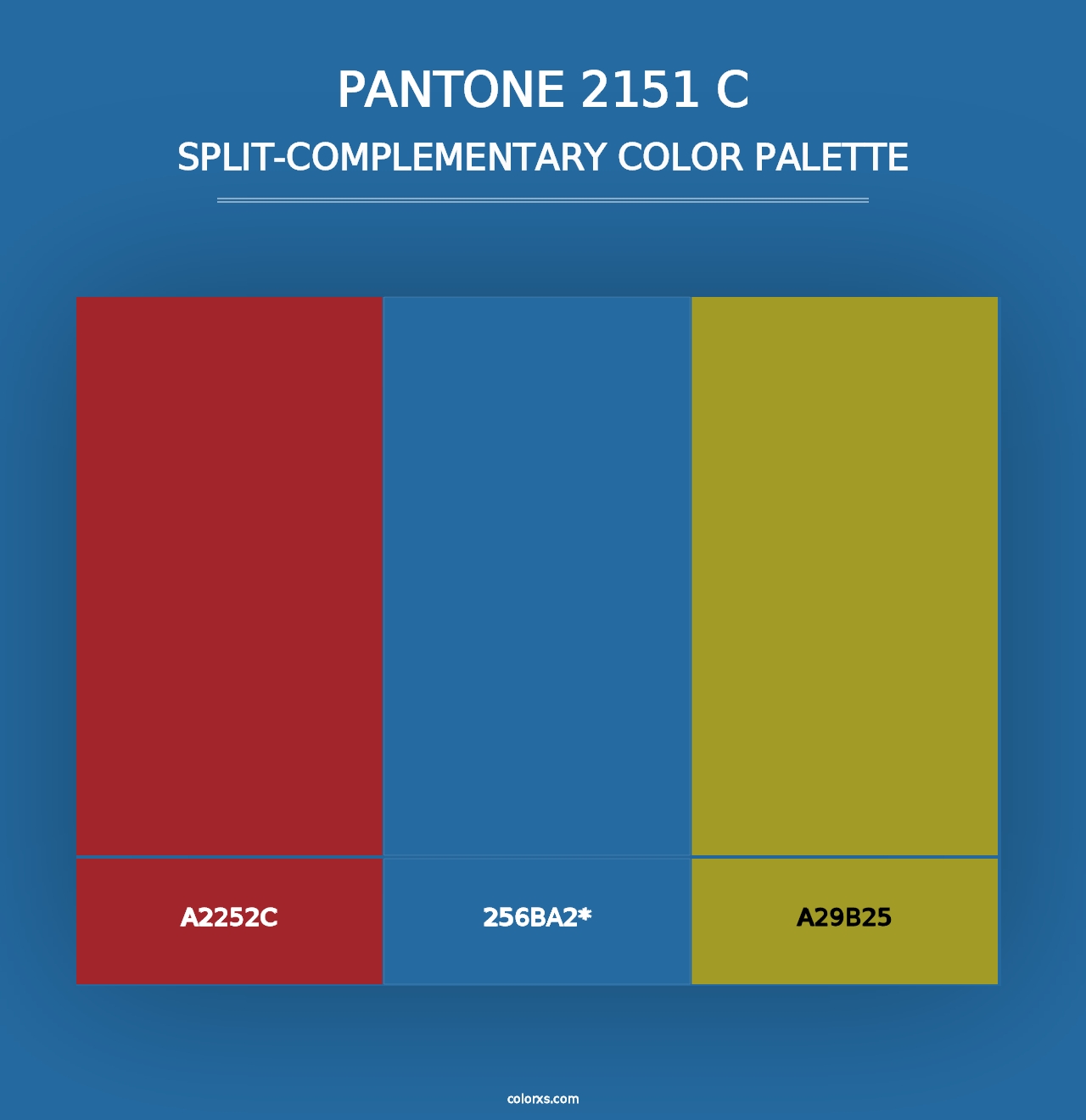 PANTONE 2151 C - Split-Complementary Color Palette