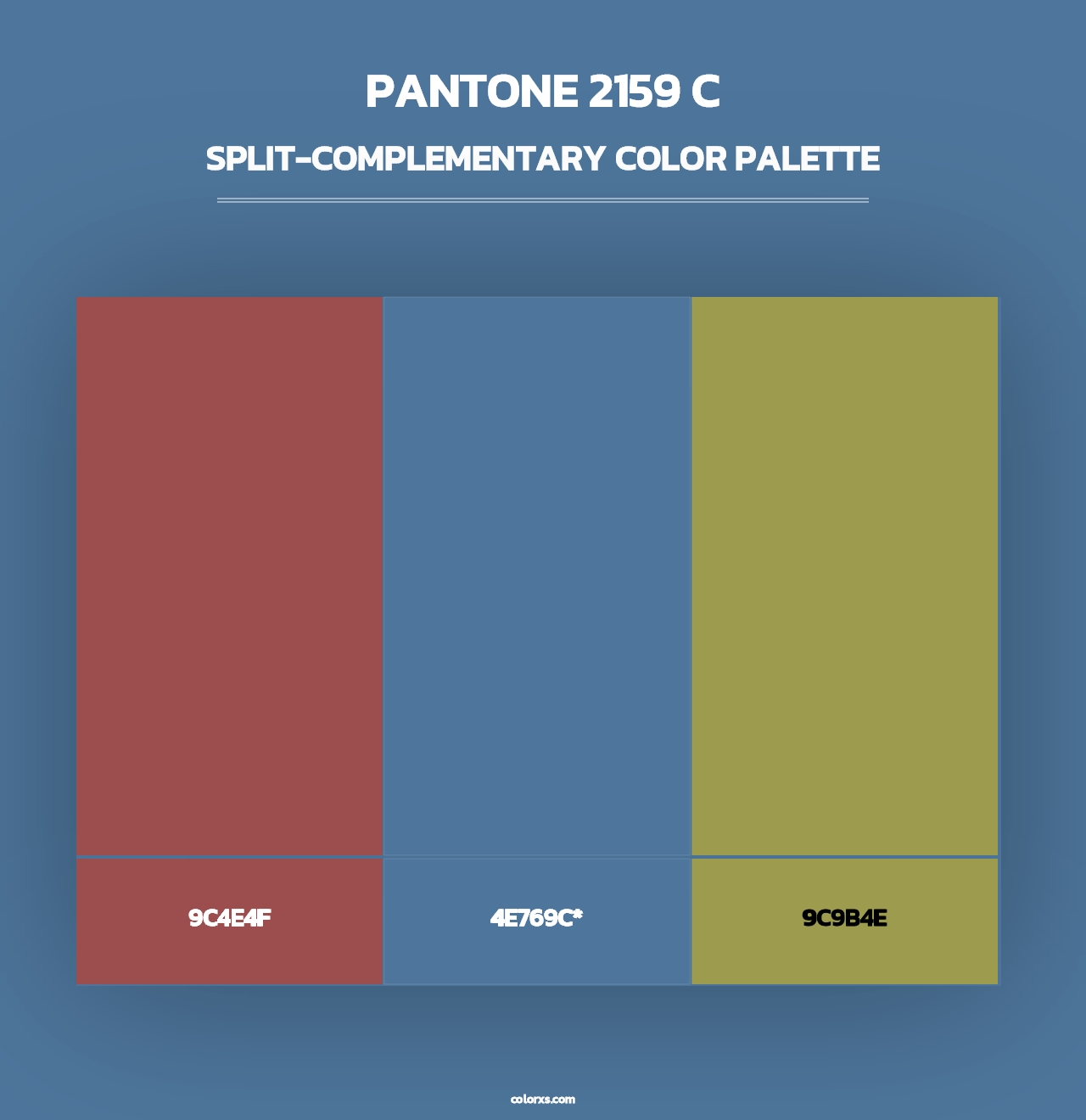 PANTONE 2159 C - Split-Complementary Color Palette