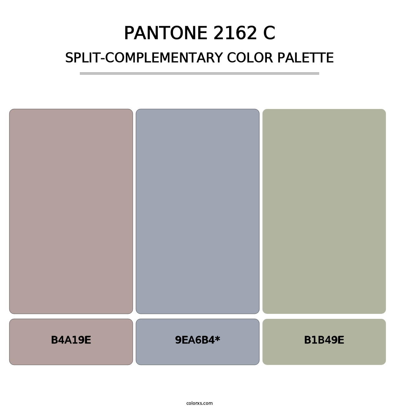 PANTONE 2162 C - Split-Complementary Color Palette