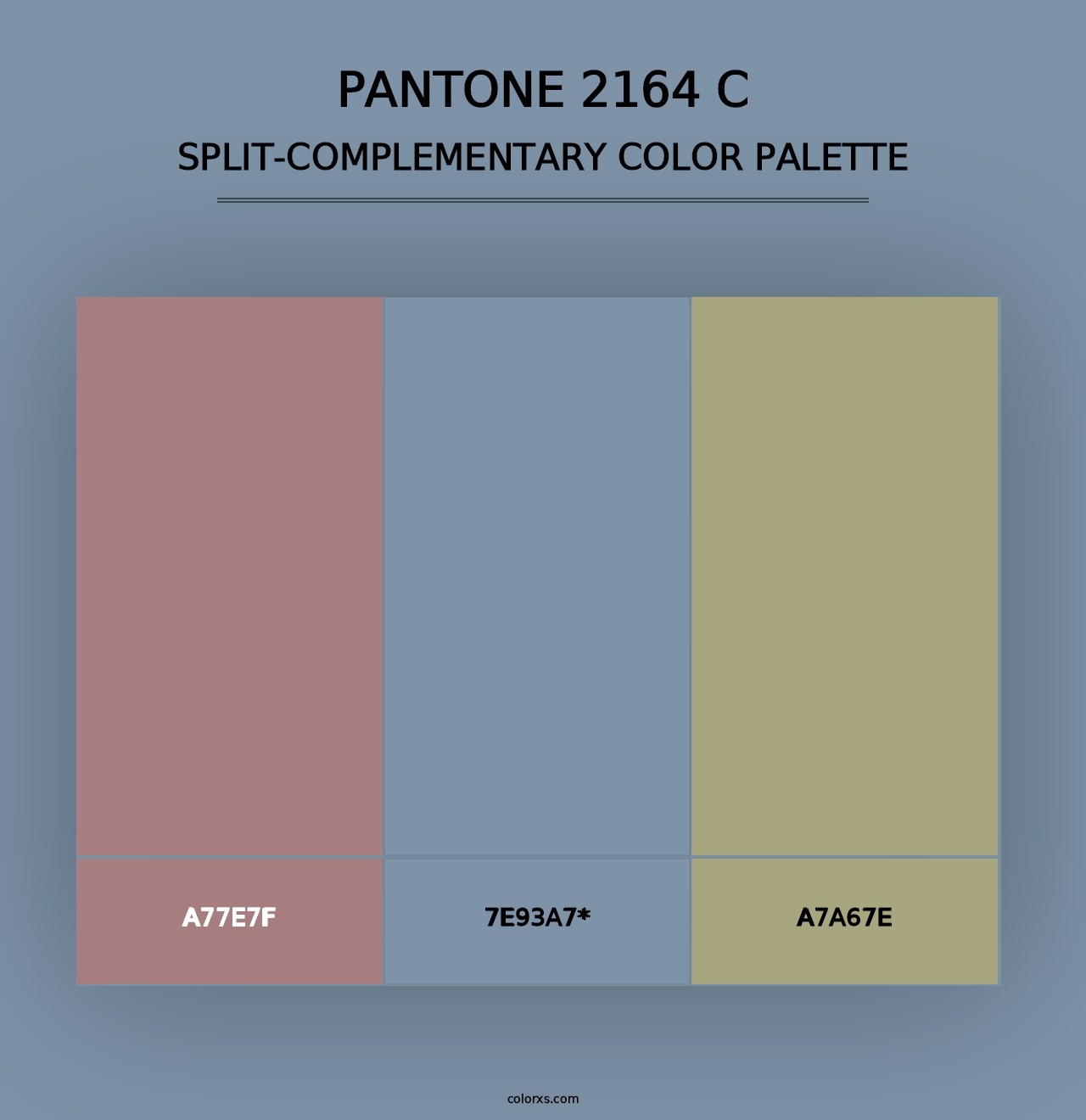 PANTONE 2164 C - Split-Complementary Color Palette