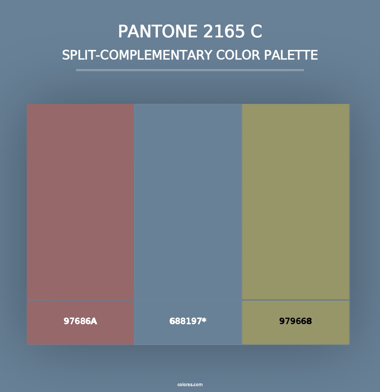 PANTONE 2165 C - Split-Complementary Color Palette