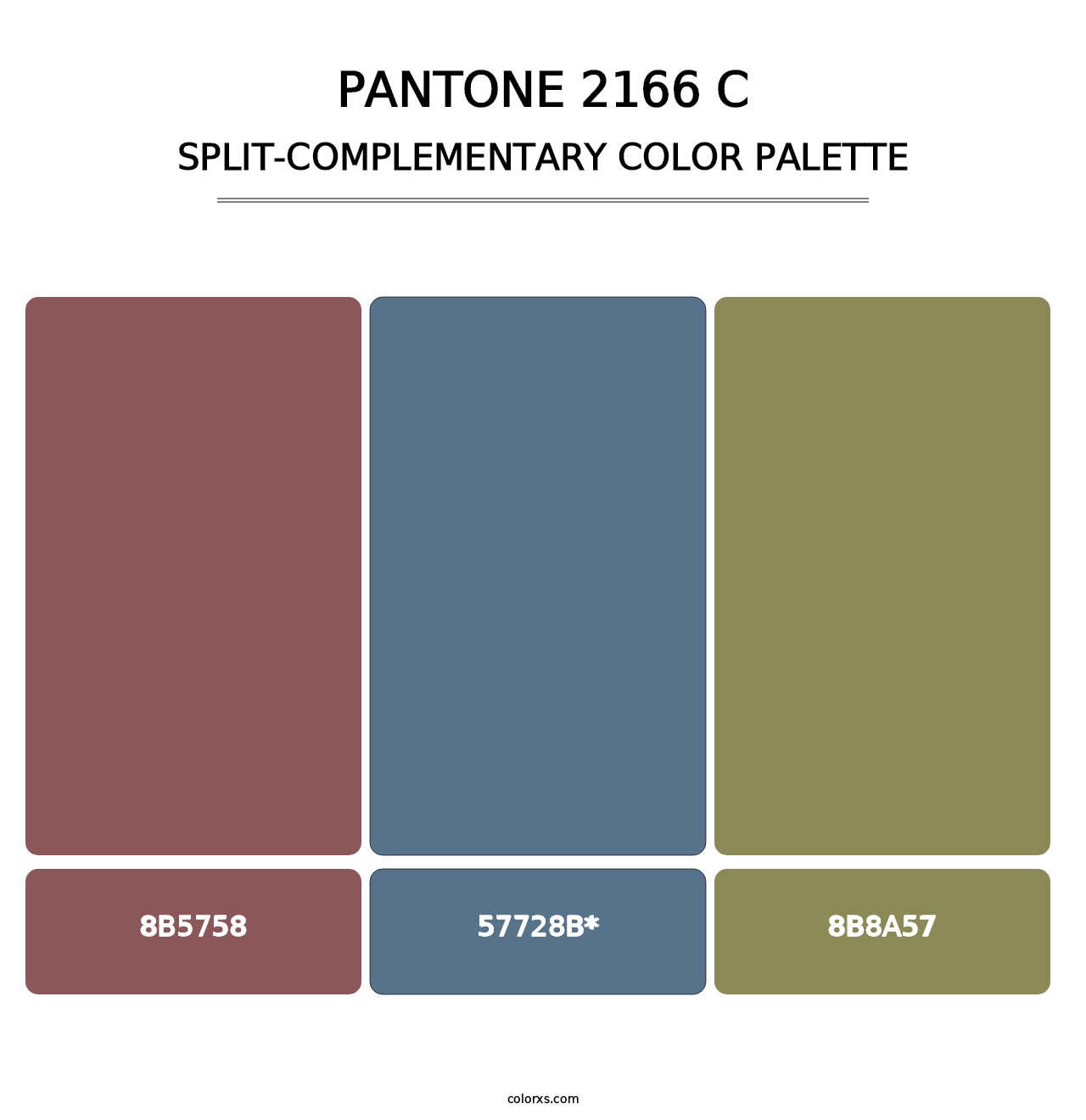 PANTONE 2166 C - Split-Complementary Color Palette