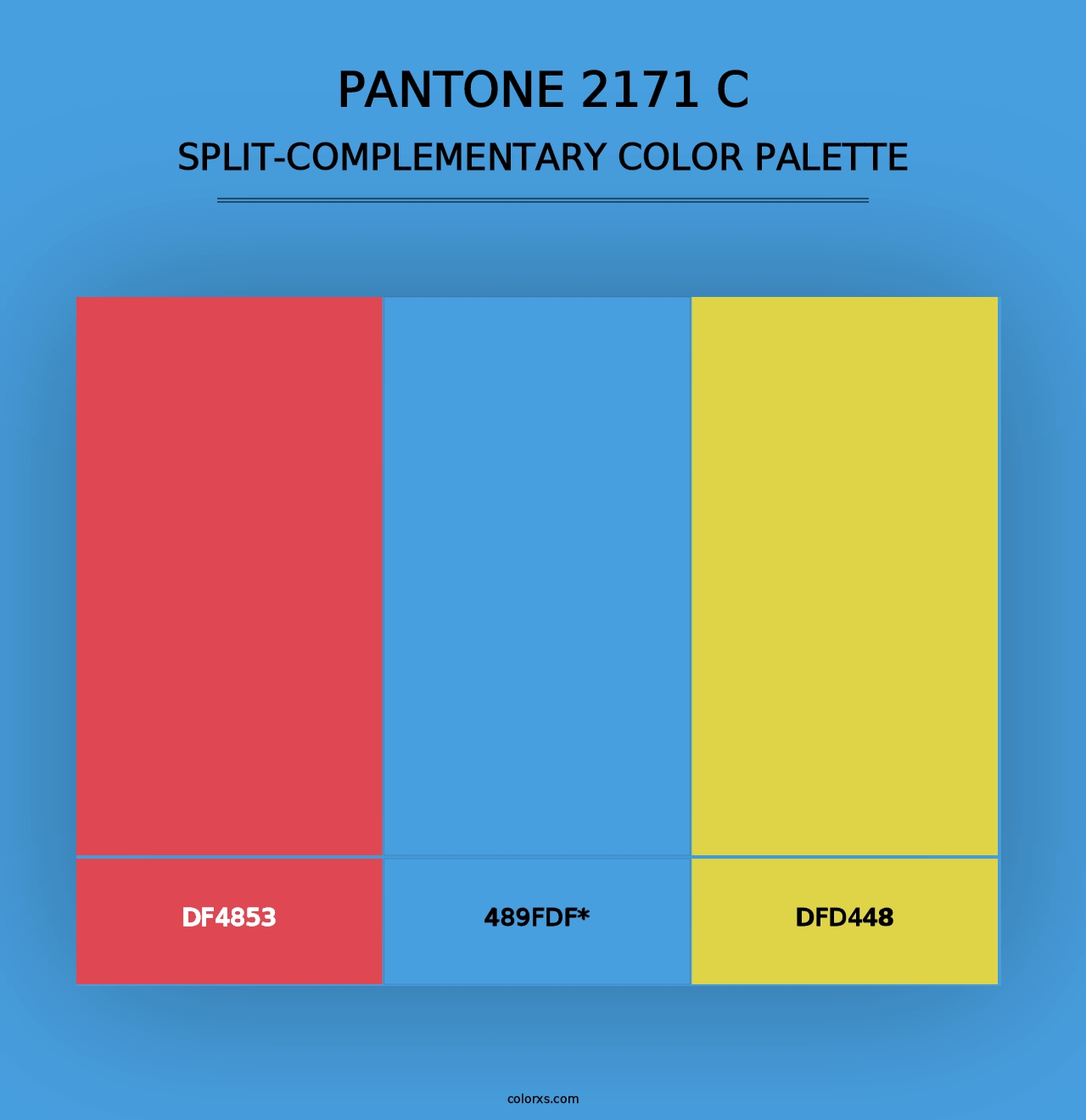 PANTONE 2171 C - Split-Complementary Color Palette