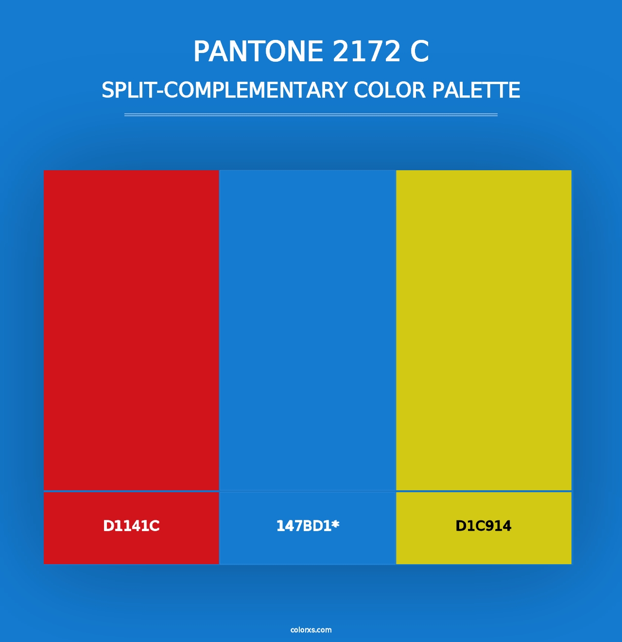 PANTONE 2172 C - Split-Complementary Color Palette