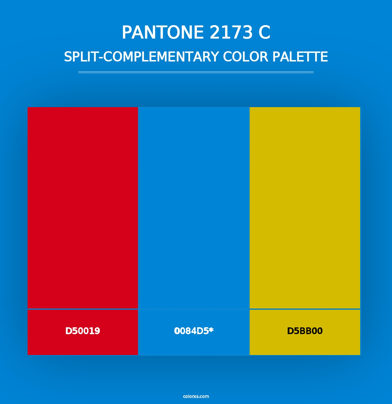 PANTONE 2173 C - Split-Complementary Color Palette