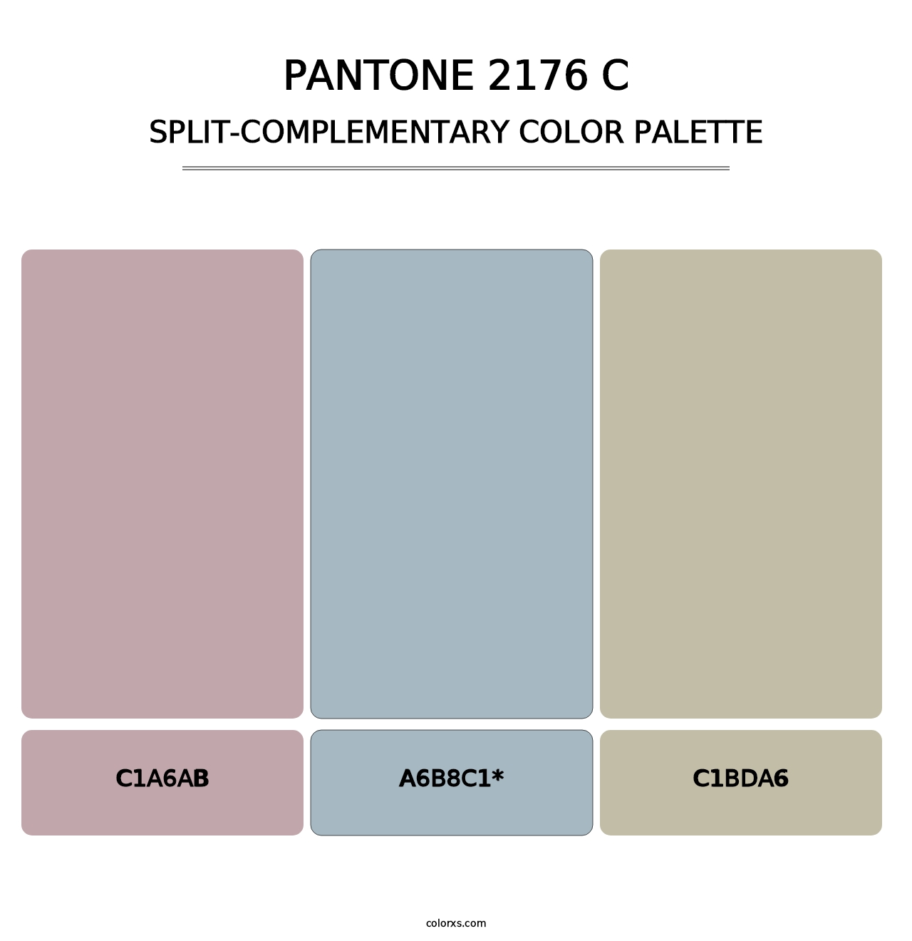 PANTONE 2176 C - Split-Complementary Color Palette