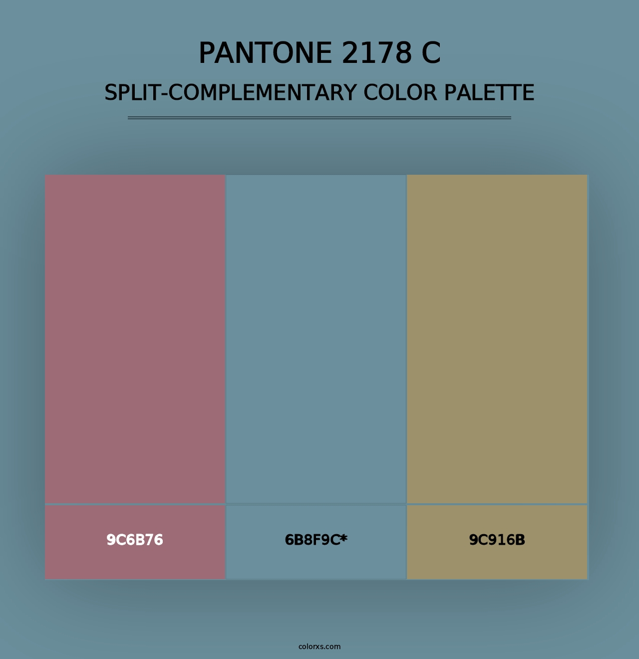 PANTONE 2178 C - Split-Complementary Color Palette