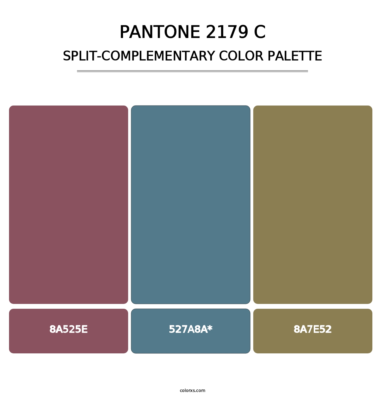 PANTONE 2179 C - Split-Complementary Color Palette