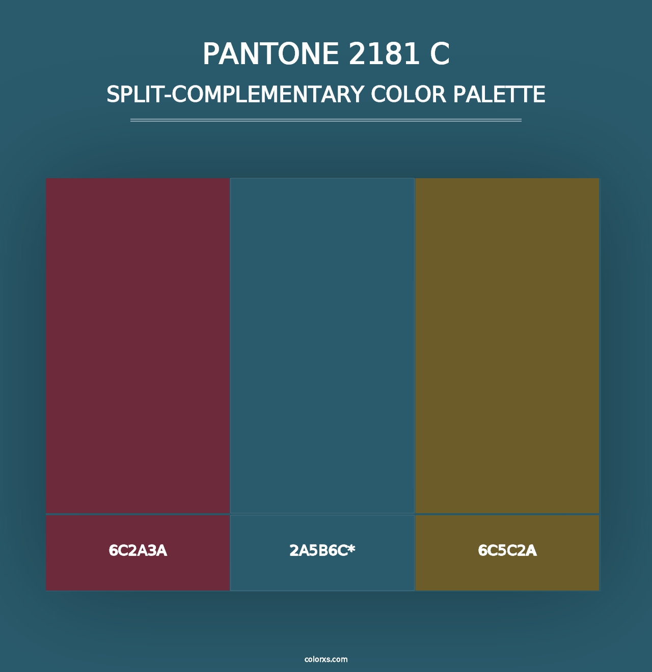 PANTONE 2181 C - Split-Complementary Color Palette