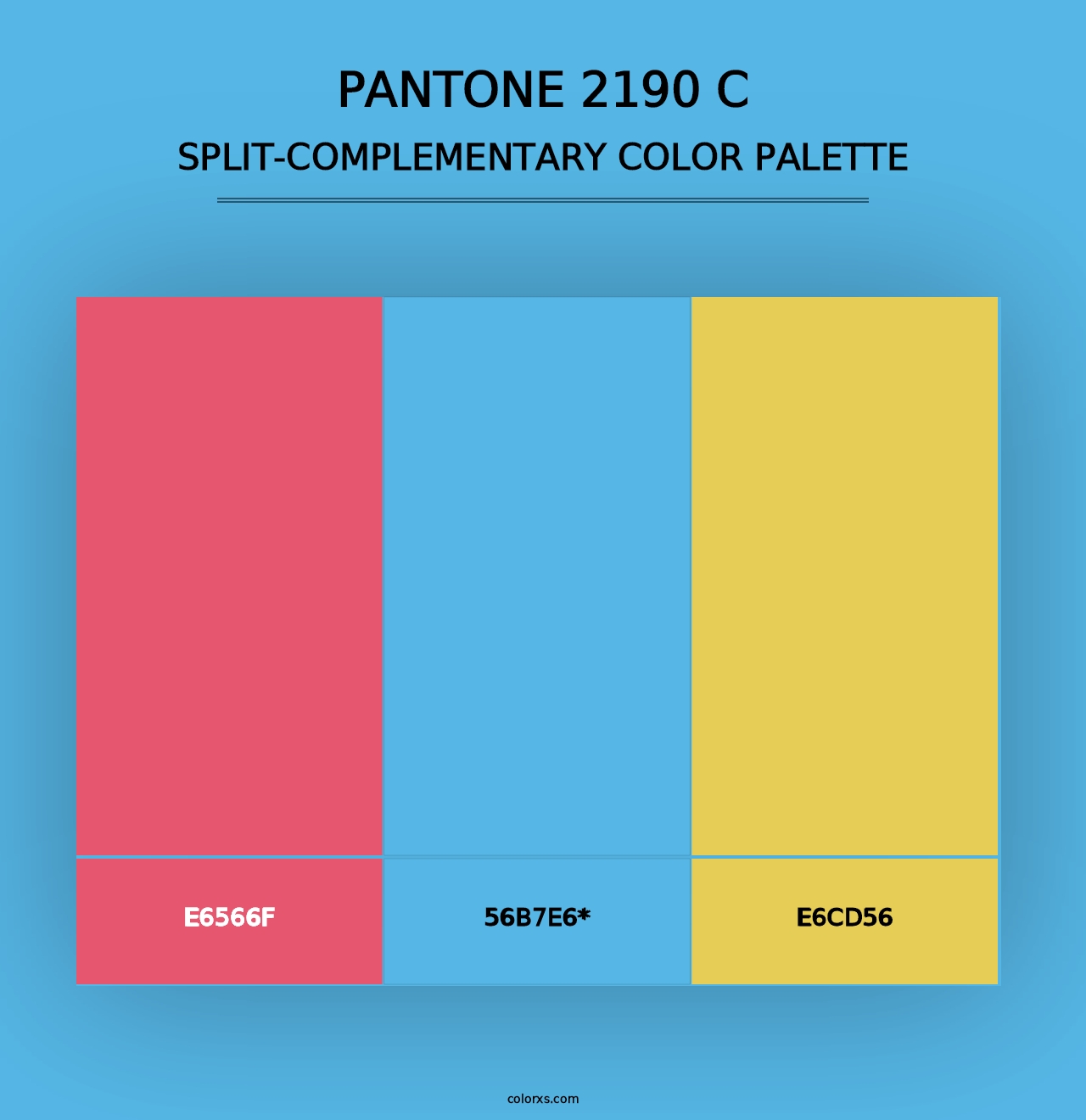 PANTONE 2190 C - Split-Complementary Color Palette