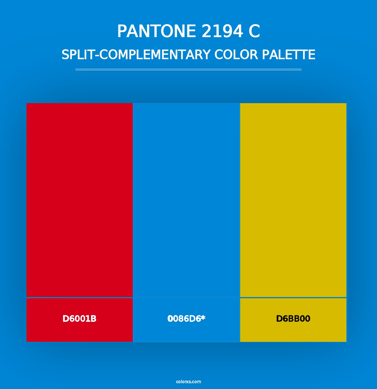 PANTONE 2194 C - Split-Complementary Color Palette