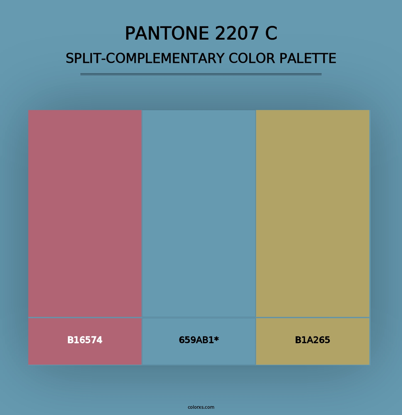 PANTONE 2207 C - Split-Complementary Color Palette